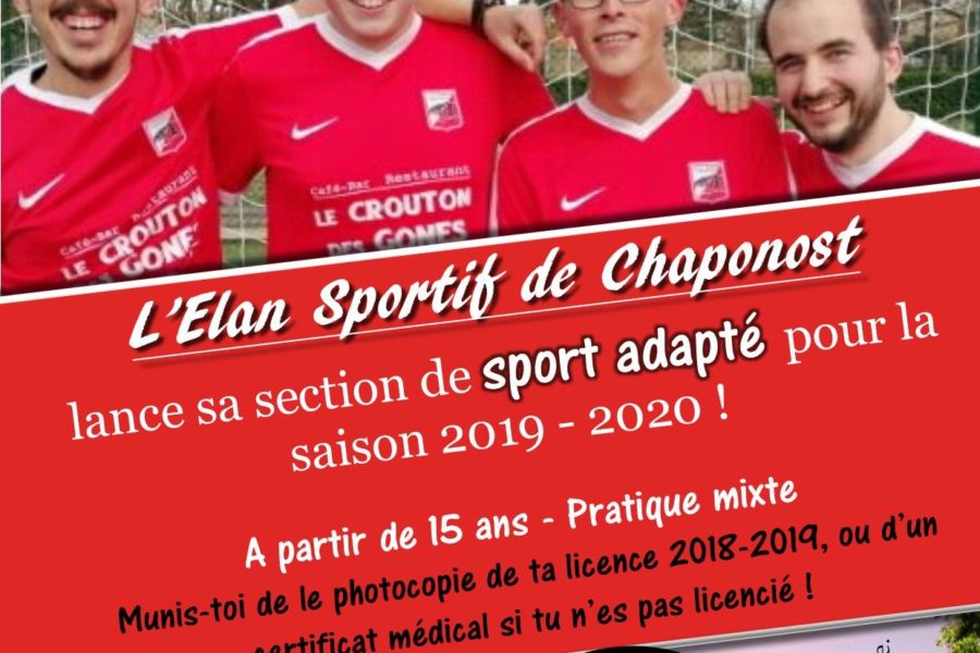 Elan Chaponost - section Sport Adapté