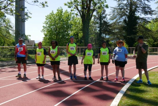 Départ marche Para Athlétisme Adapté